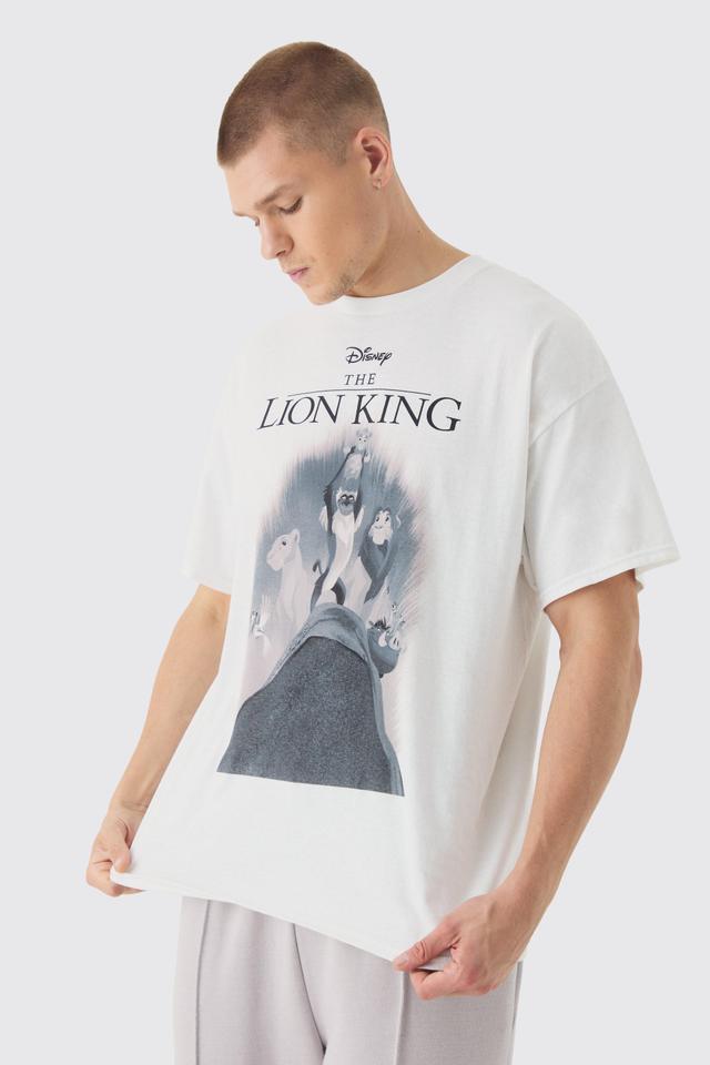 Oversized Disney The Lion King License Print T-Shirt | boohooMAN USA Product Image