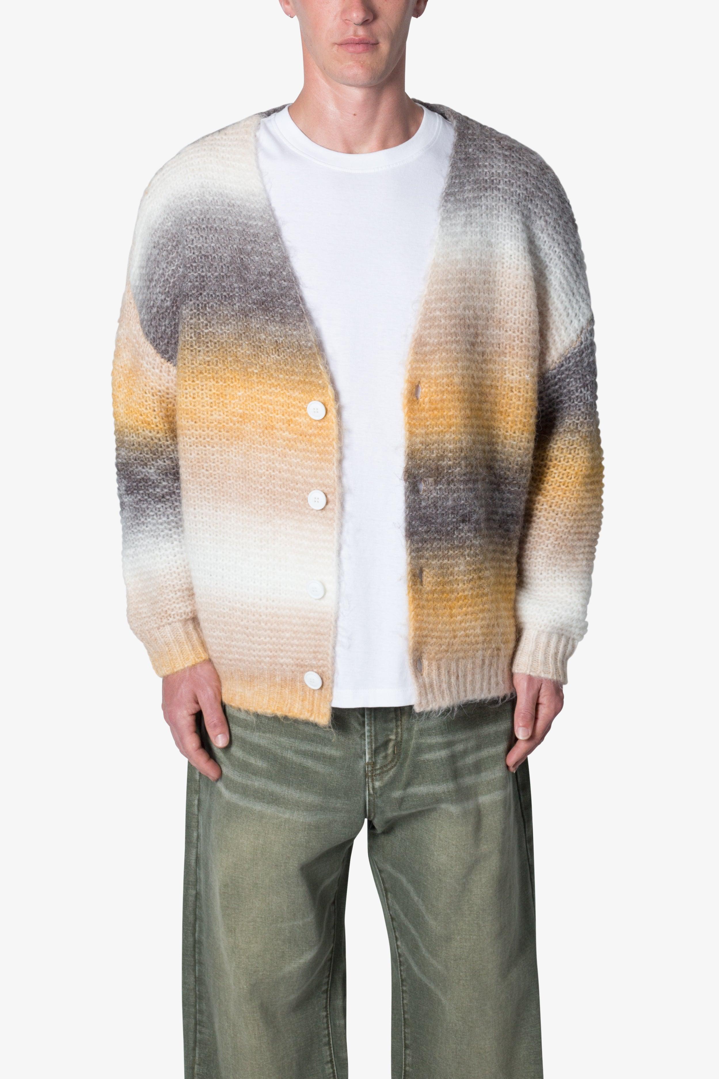 Gradient Knit Cardigan Sweater - Multi Product Image