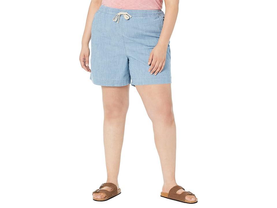 L.L.Bean Lakewashed Chambray Dock Shorts (Chambray) Women's Casual Pants Product Image