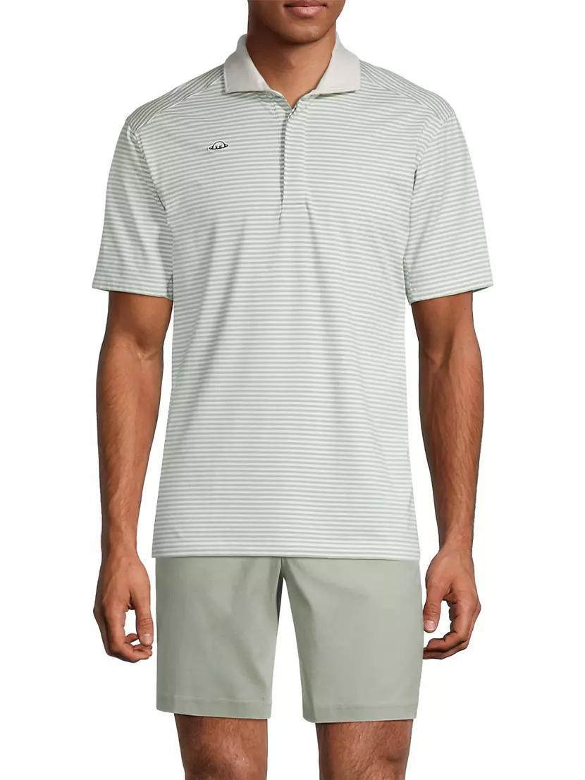 Taylor Micro-Stripe Polo Shirt Product Image