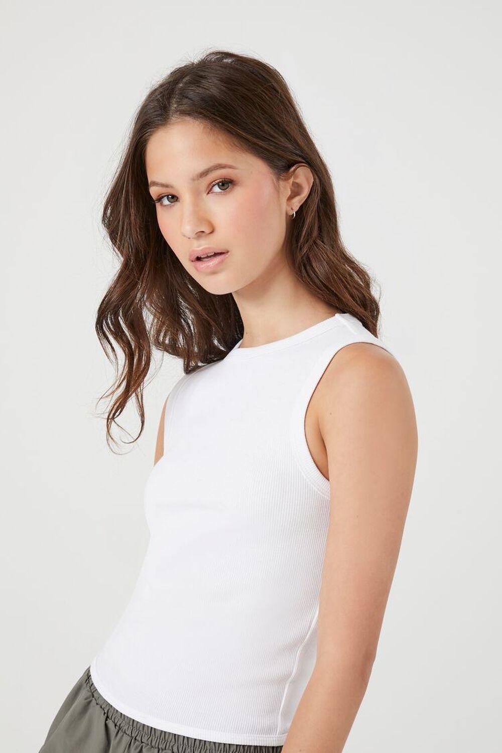 Cutout Ribbed Knit Tank Top | Forever 21 Product Image