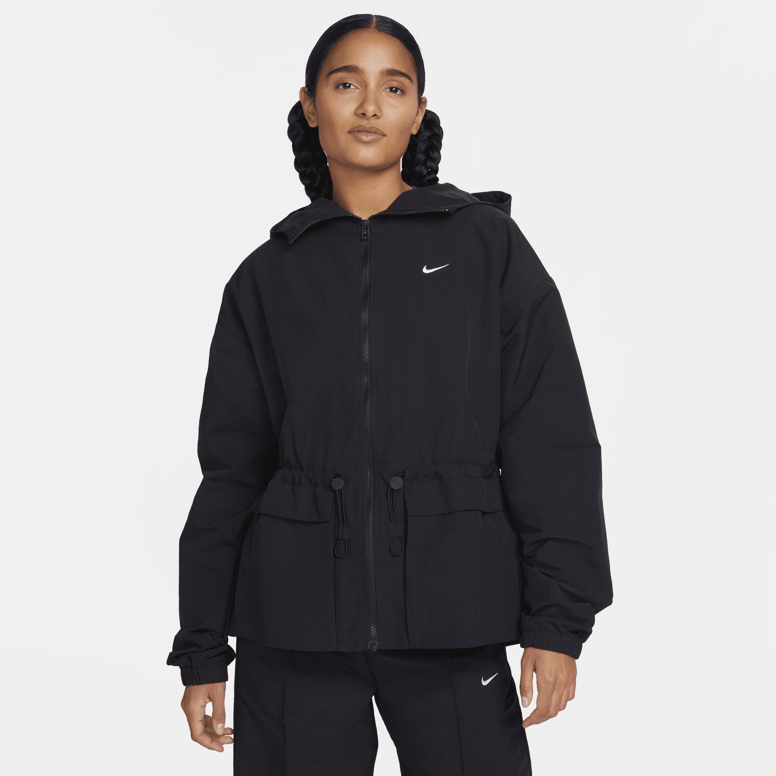 Nike Womens Nike Trend Woven Jacket - Womens Black/White Product Image