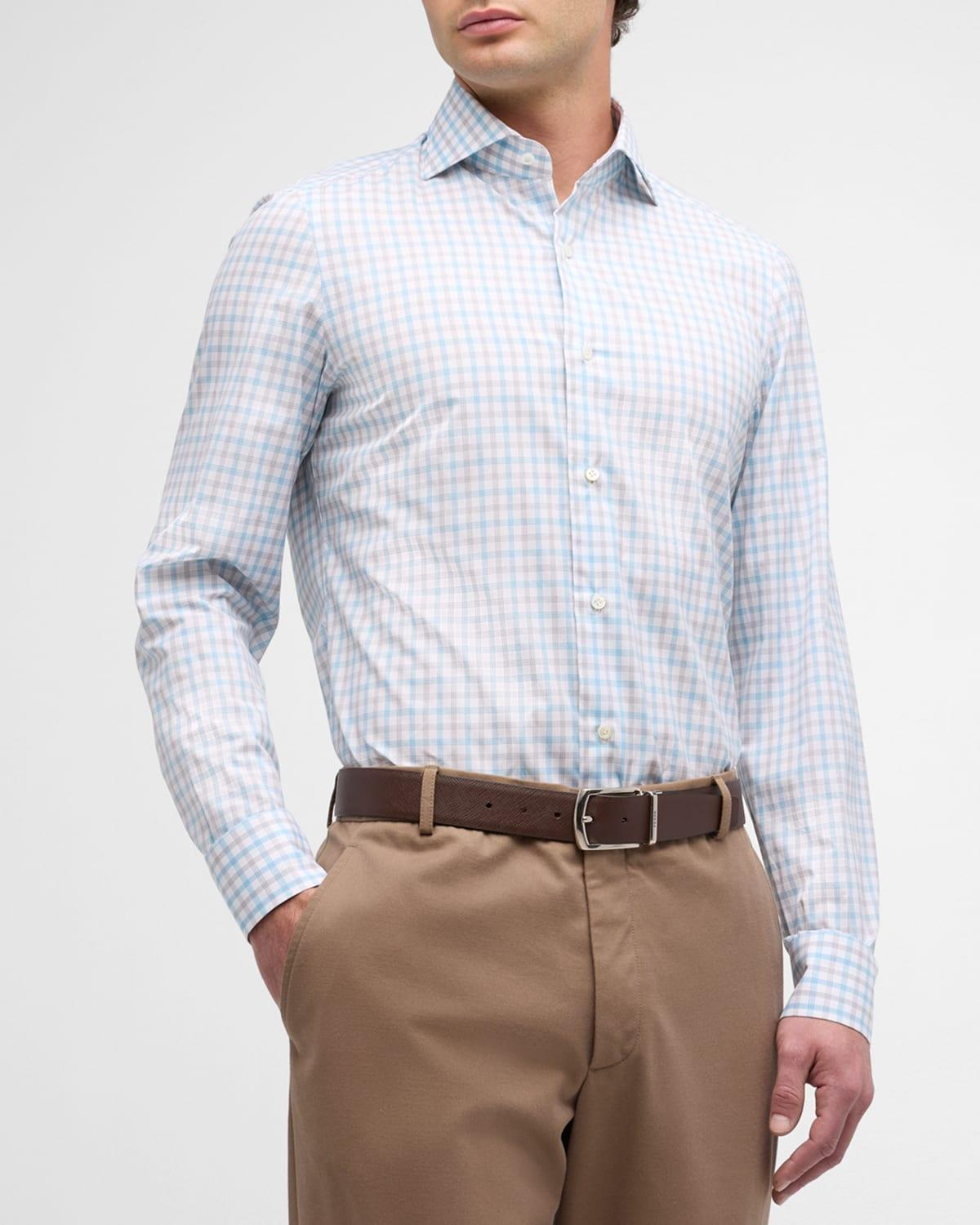 Mens Check Sport Shirt Product Image