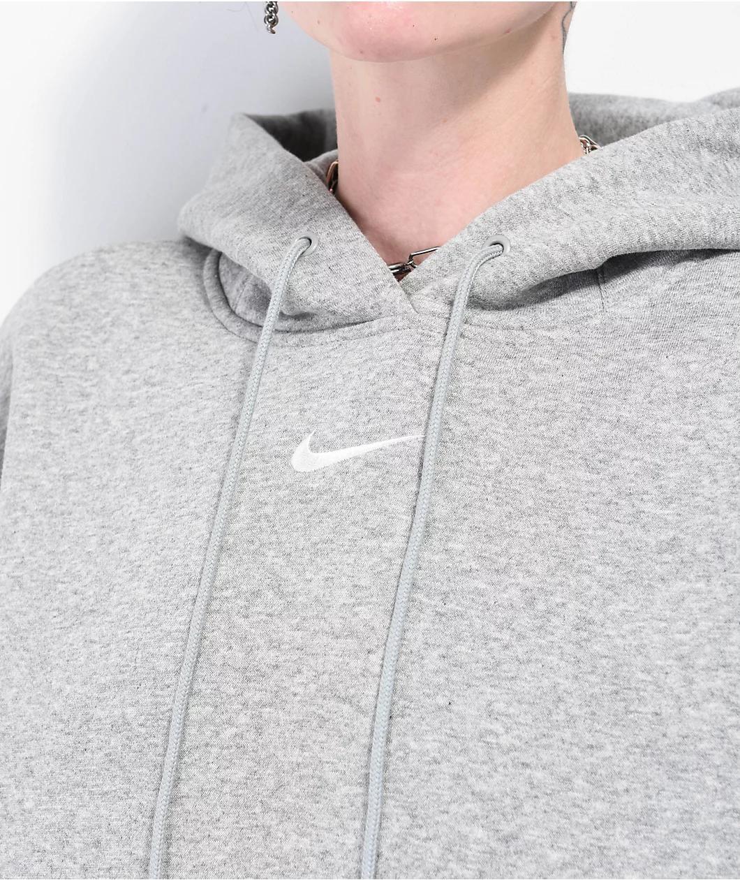 Nike Sportswear Phoenix Grey Fleece Hoodie Product Image