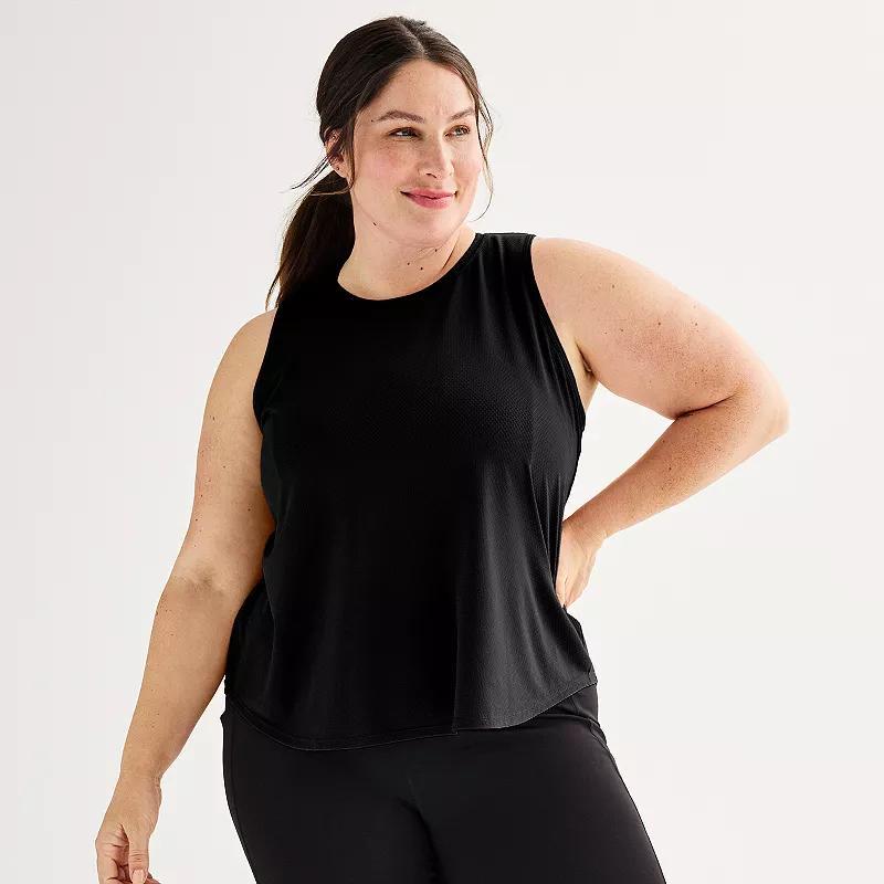 Plus Size Tek Gear Mesh Tank, Womens Product Image