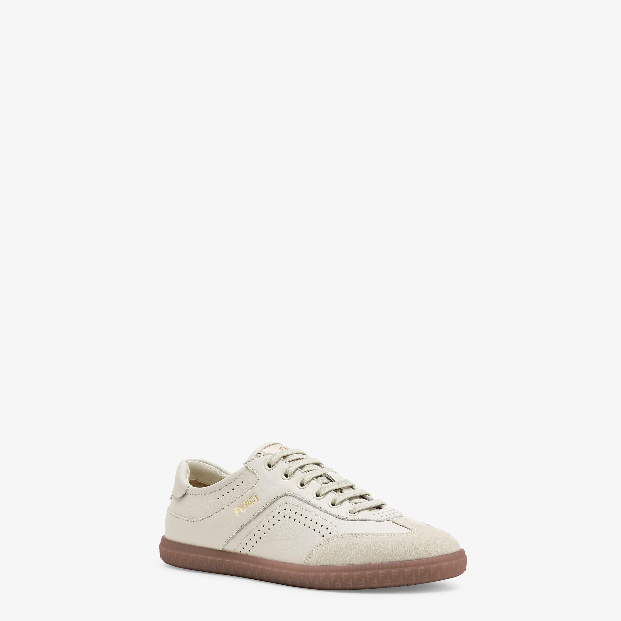 Fendi FlairWhite leather low-tops product image