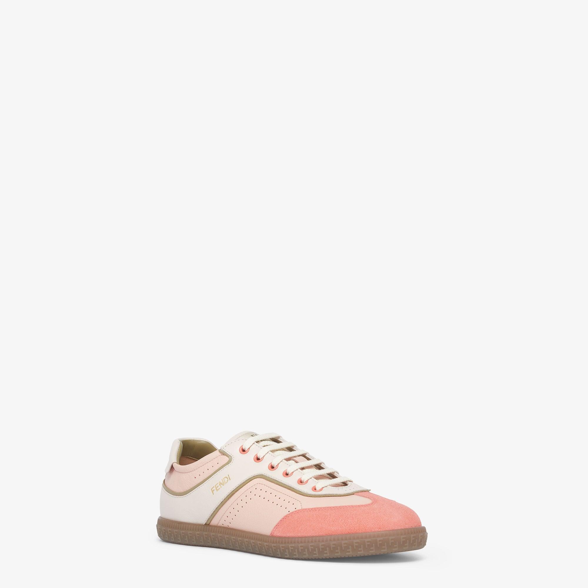 Fendi FlairPink leather low-tops product image