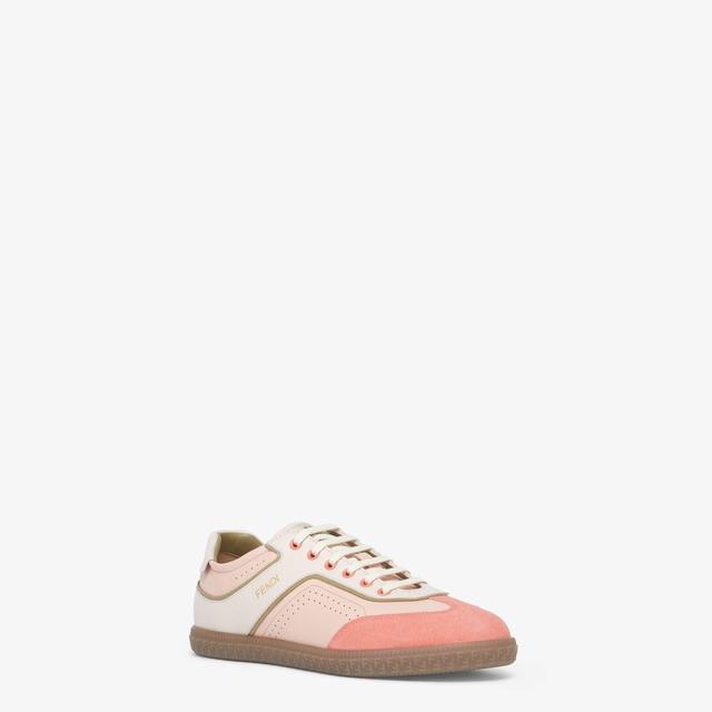 Fendi FlairPink leather low-tops Product Image