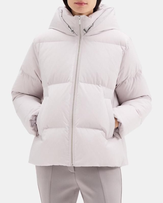 Hooded Puffer Jacket in City Poly Product Image