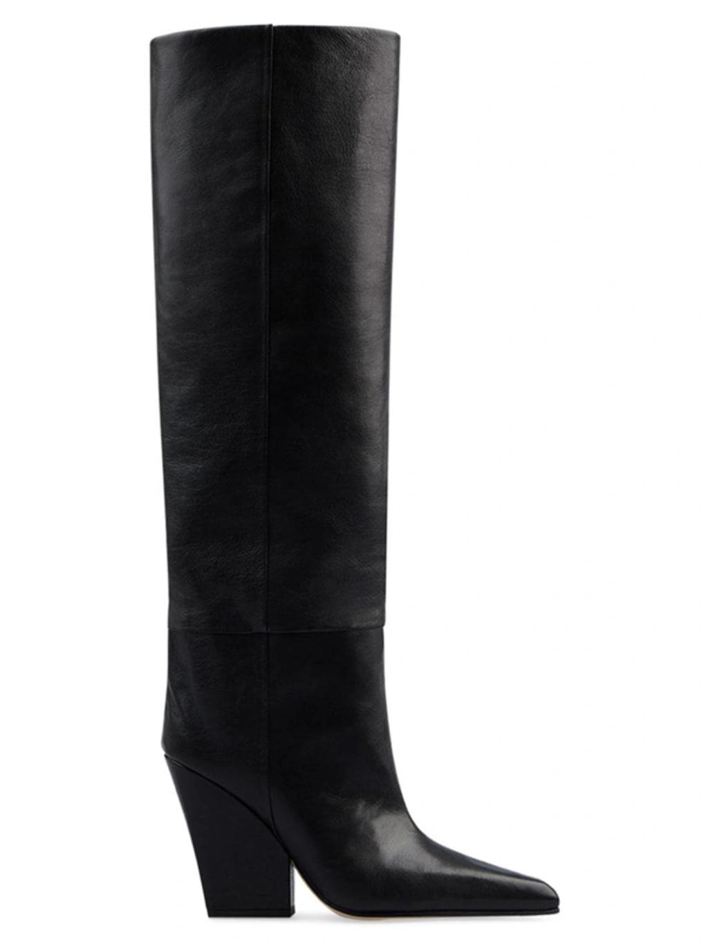 Jane Leather Knee Boots In Black product image