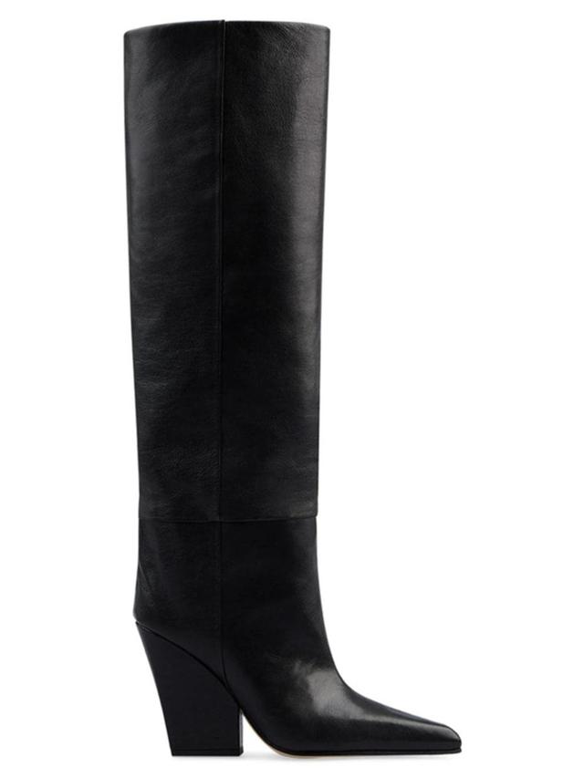 Jane Leather Knee Boots In Black Product Image