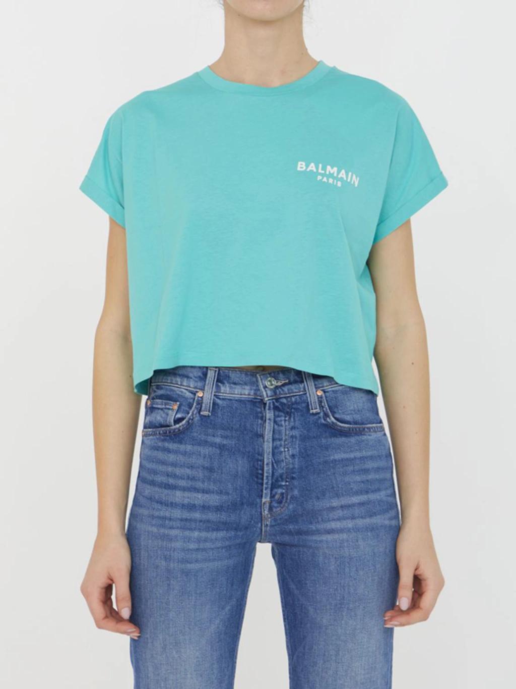 BALMAIN T-shirt In Green Product Image