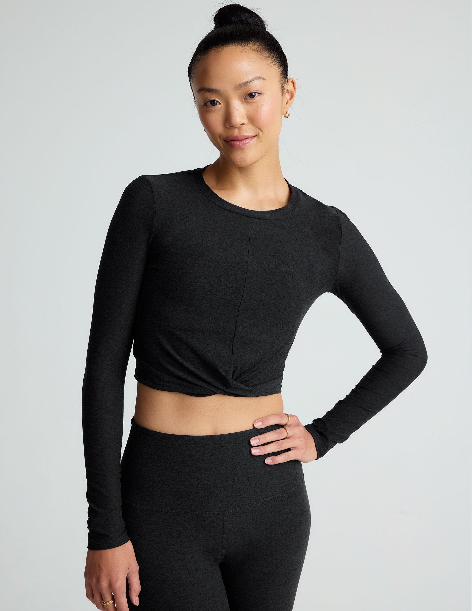 Featherweight Center Stage Cropped Long Sleeve Pullover product image