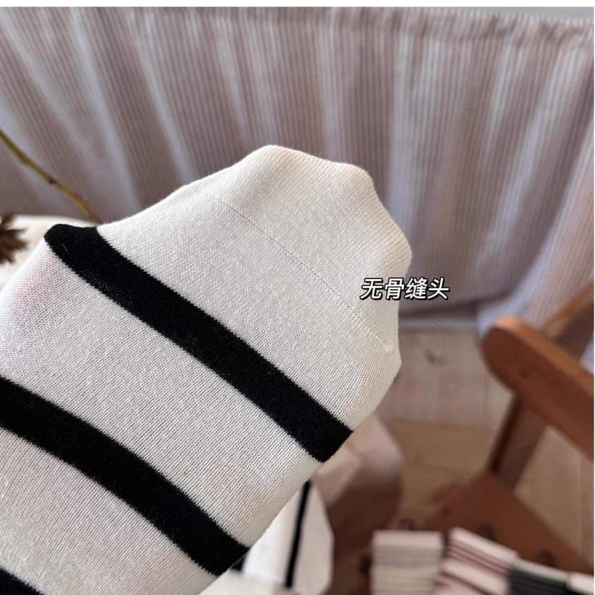 Striped Crew Socks Product Image