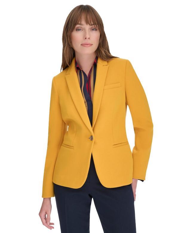 Tommy Hilfiger Womens One-Button Blazer Product Image