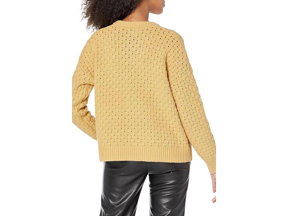 Madewell Basket Weave Bali Pullover (Autumn Gold) Women's Clothing Product Image