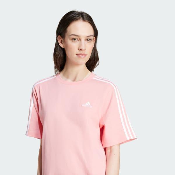 Essentials 3-Stripes Single Jersey Boyfriend Tee Dress Product Image