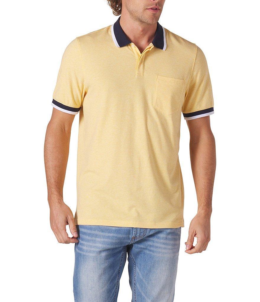 The Normal Brand Puremeso Tipped Short-Sleeve Polo Shirt Product Image