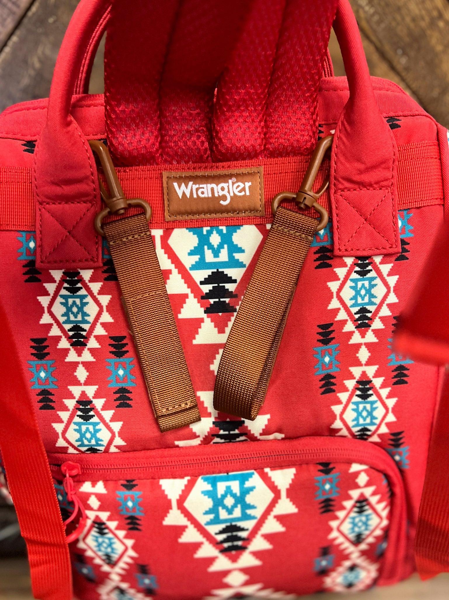 The Original Wrangler Diaper Bag -Red Aztec Product Image