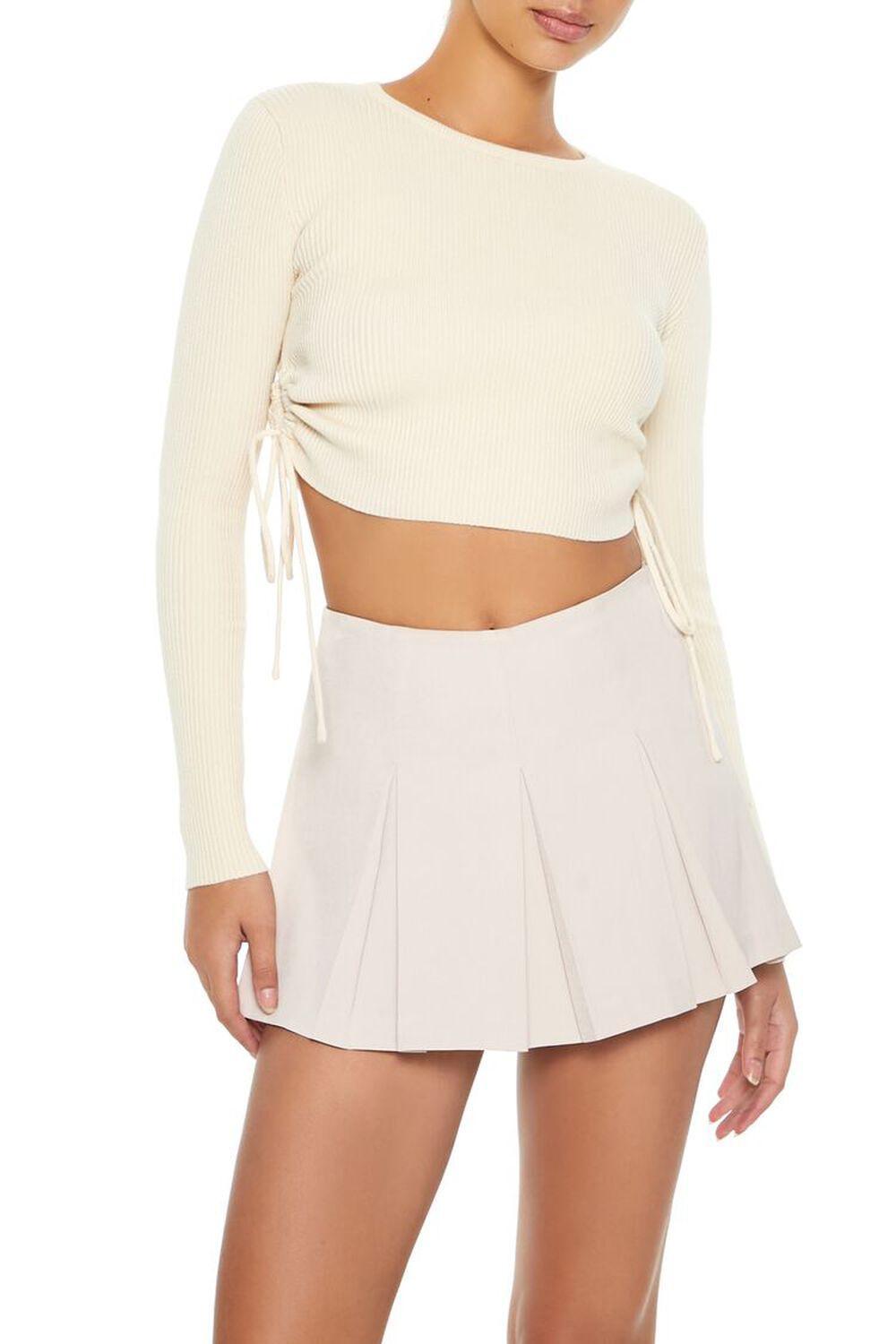 Ruched Cropped Sweater | Forever 21 Product Image