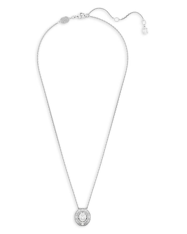 Swarovski Mesmera Mixed Cut Octagon Pendant Necklace in Rhodium Plated, 15.75-18.5 Product Image