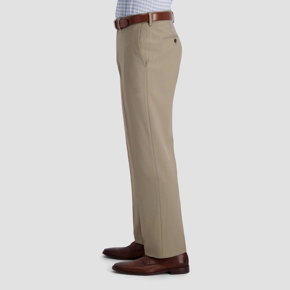 Haggar H26 Mens Premium Stretch Classic Fit Dress Pants - Khaki 36x29 Product Image