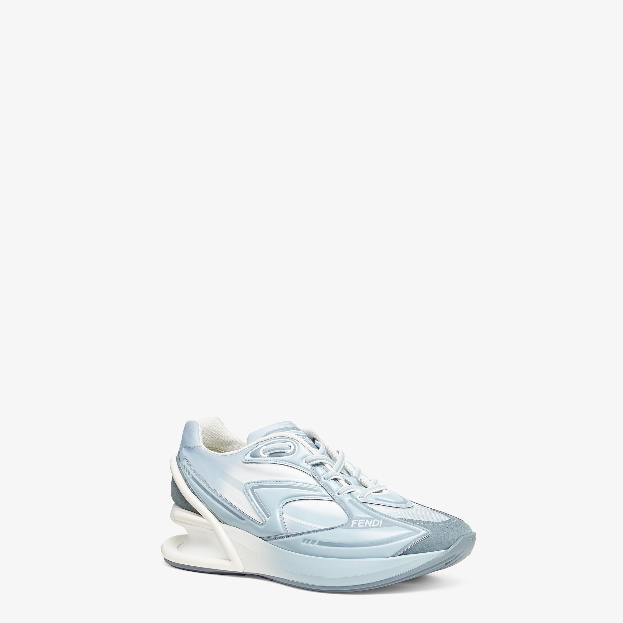 First 1Light blue nylon low tops Product Image