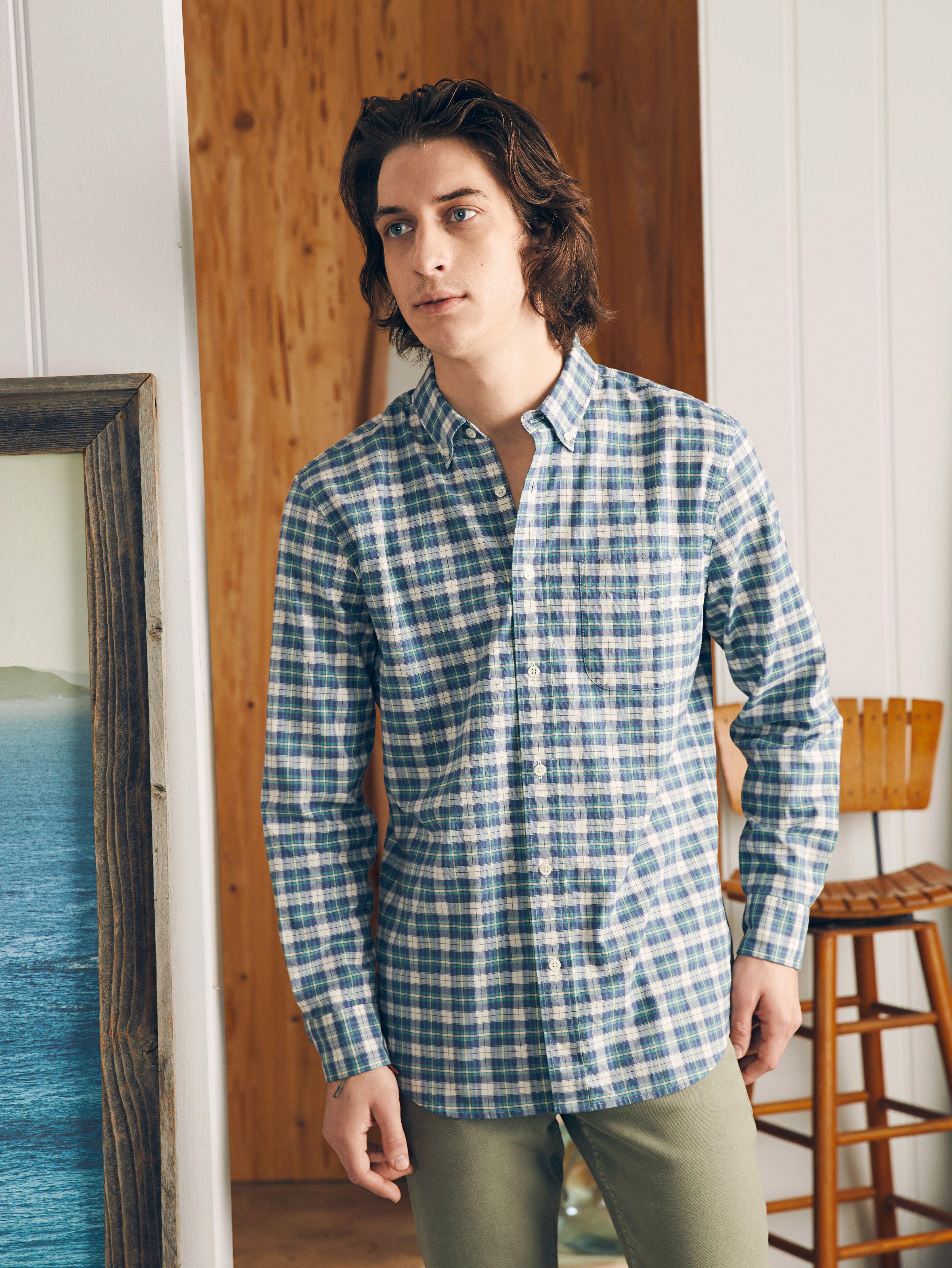 Supima Oxford Shirt - Woodhill Plaid Male Product Image