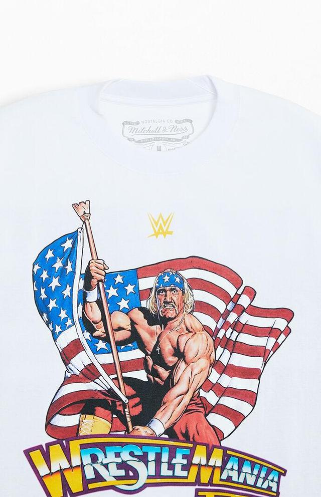 Mitchell & Ness Men's WWE Throwback Wrestlemania Hulk Hogan Oversized T-Shirt Product Image