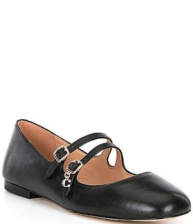 COACH Whitley Leather Mary Jane Women's Flat Shoes Product Image