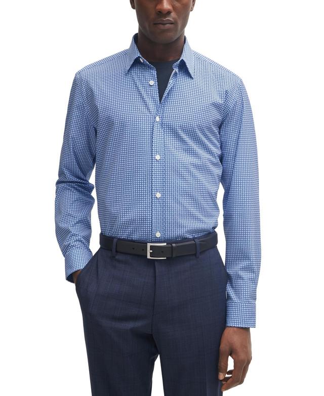 BOSS Liam Kent Stretch Button-Up Shirt Product Image