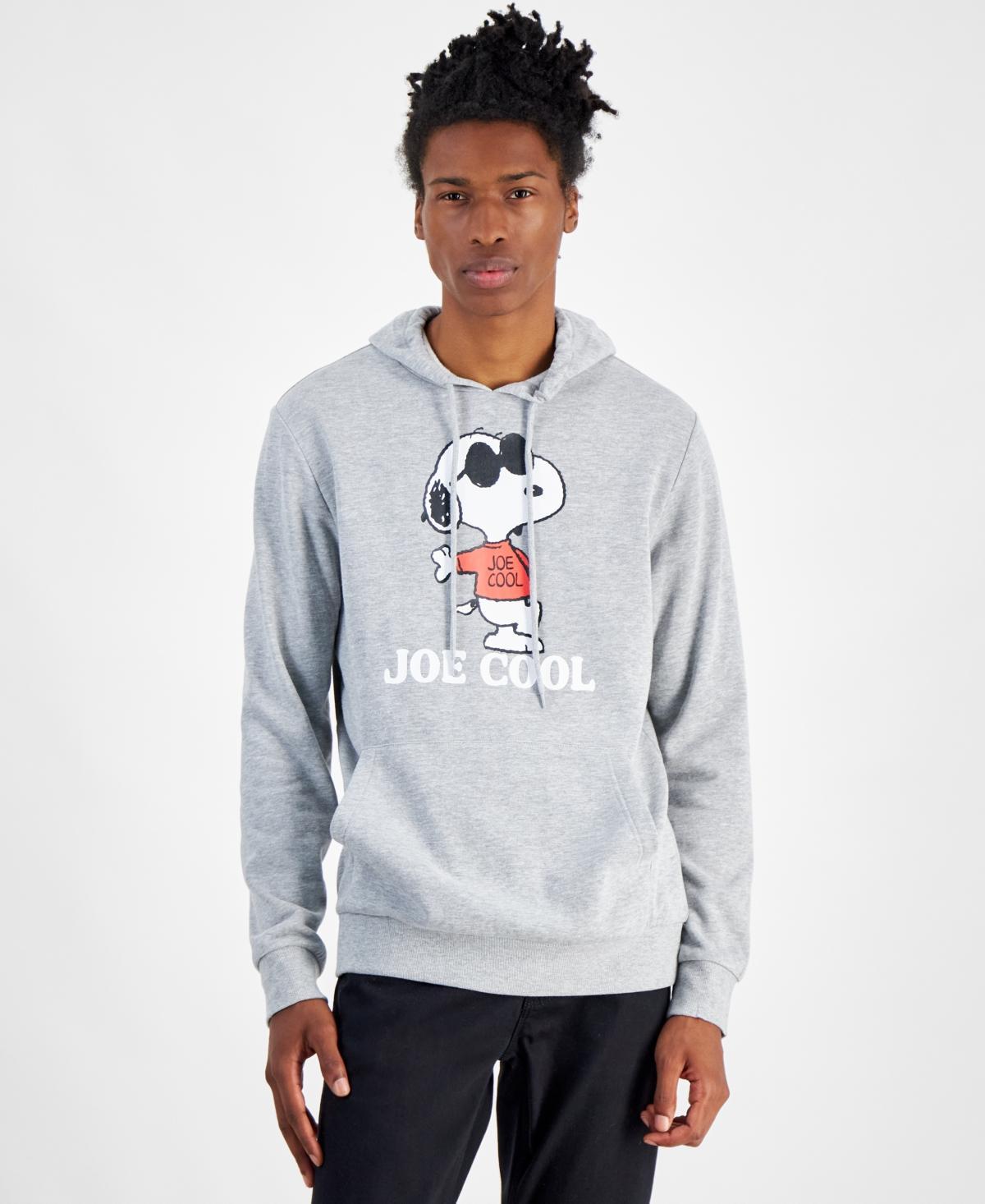 Hybrid Mens Peanuts Joe Cool Regular-Fit Printed Fleece Hoodie Product Image