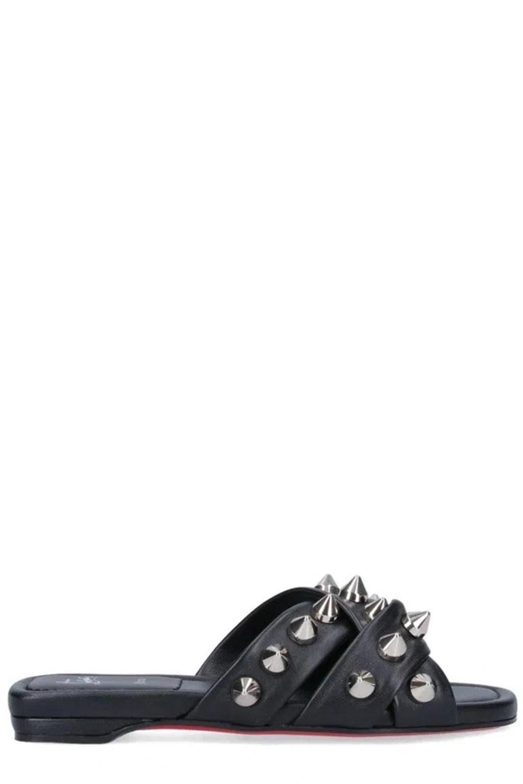 Miss Spika Club Slide Sandal In Black Product Image