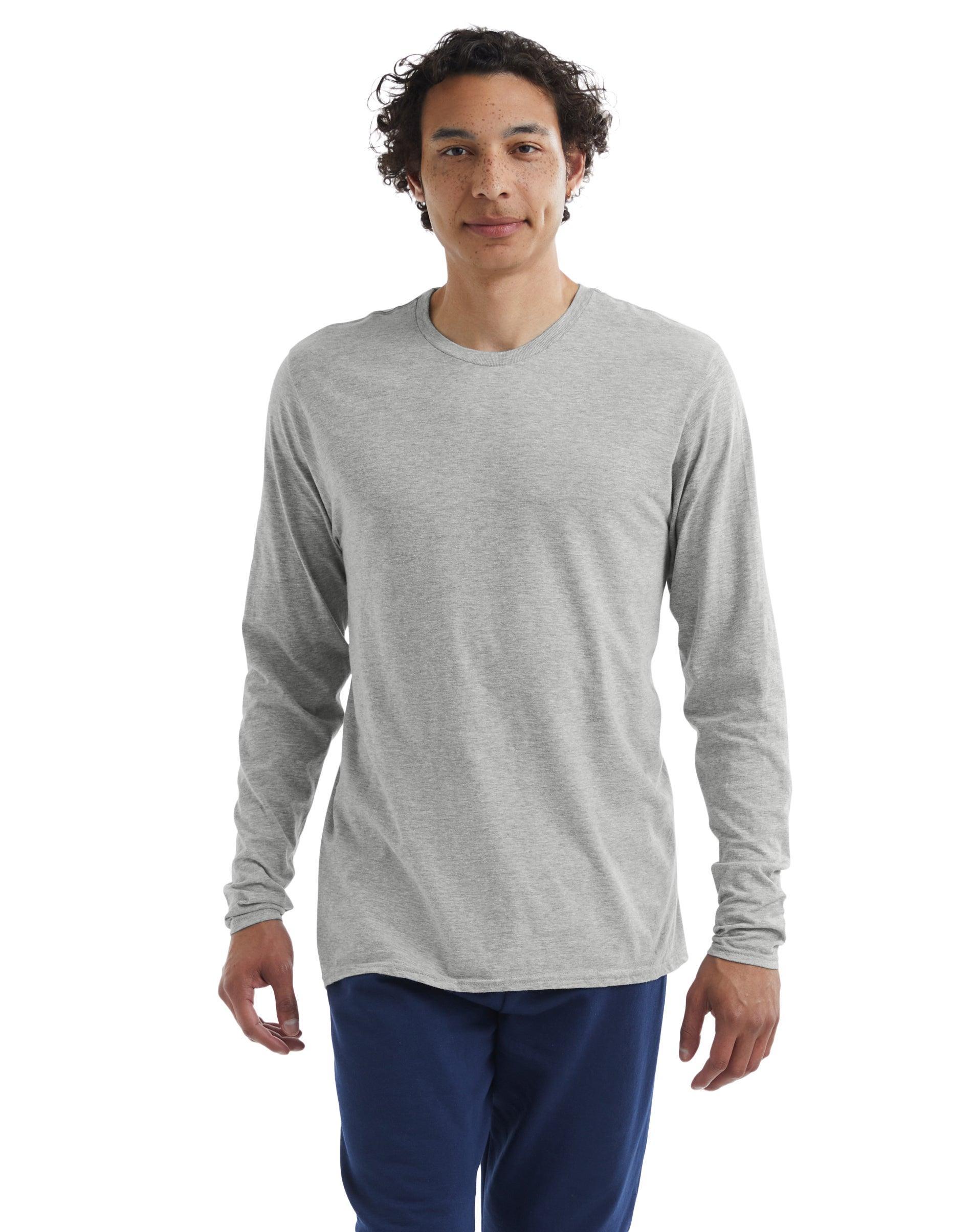 Hanes Perfect-T Unisex Long Sleeve T-Shirt Ash 3XL Product Image