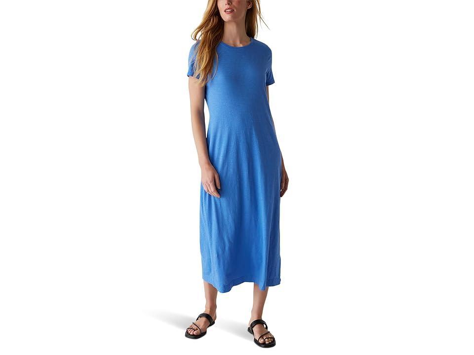 Michael Stars Alanis Crew Neck Midi Dress (Salt Water) Women's Dress Product Image