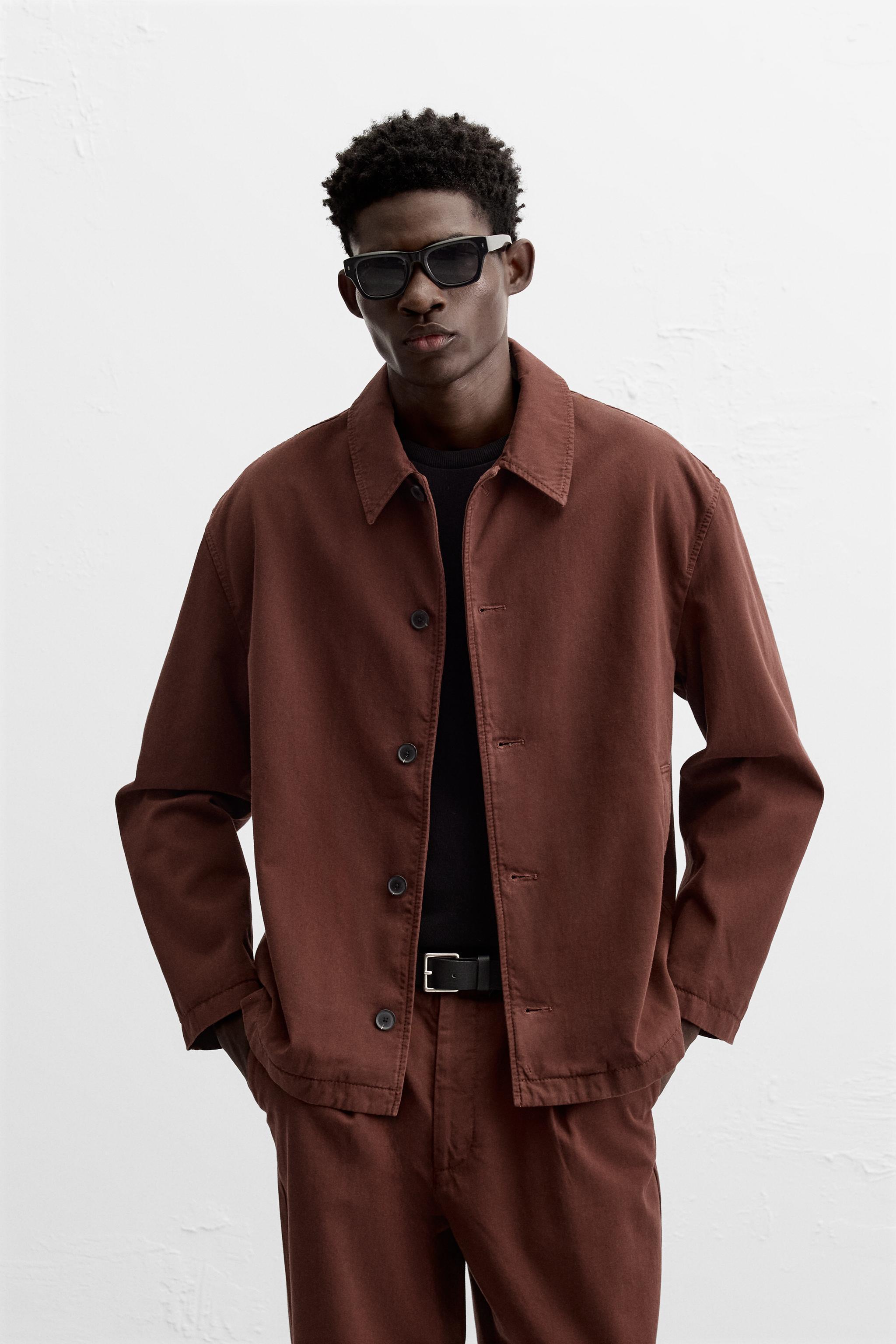 STRUCTURED TWILL OVERSHIRT Product Image