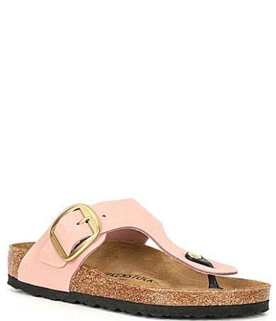 Birkenstock Womens Gizeh Big Buckle Nubuck Thong Sandals Product Image