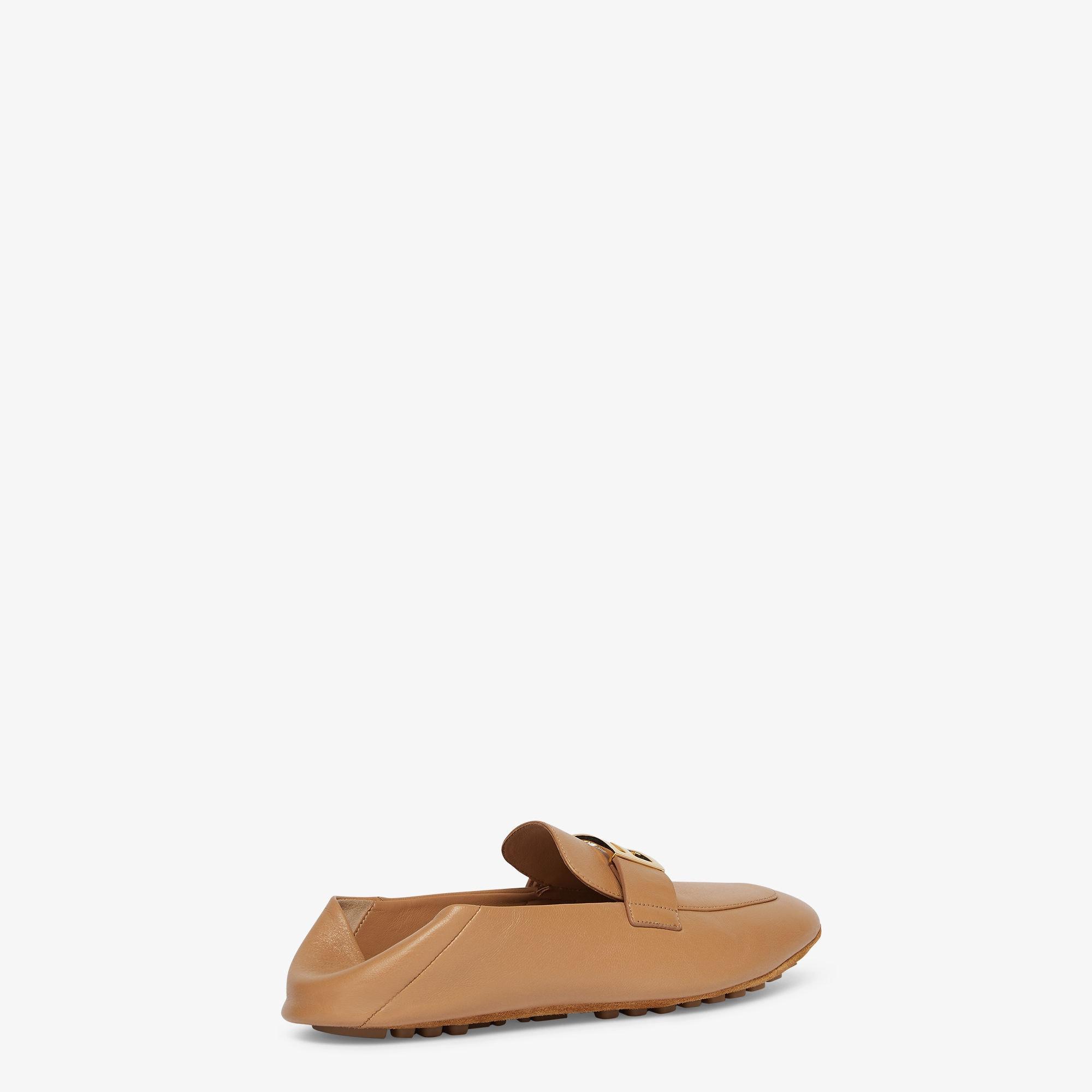 BaguetteBeige nappa-leather loafers Product Image