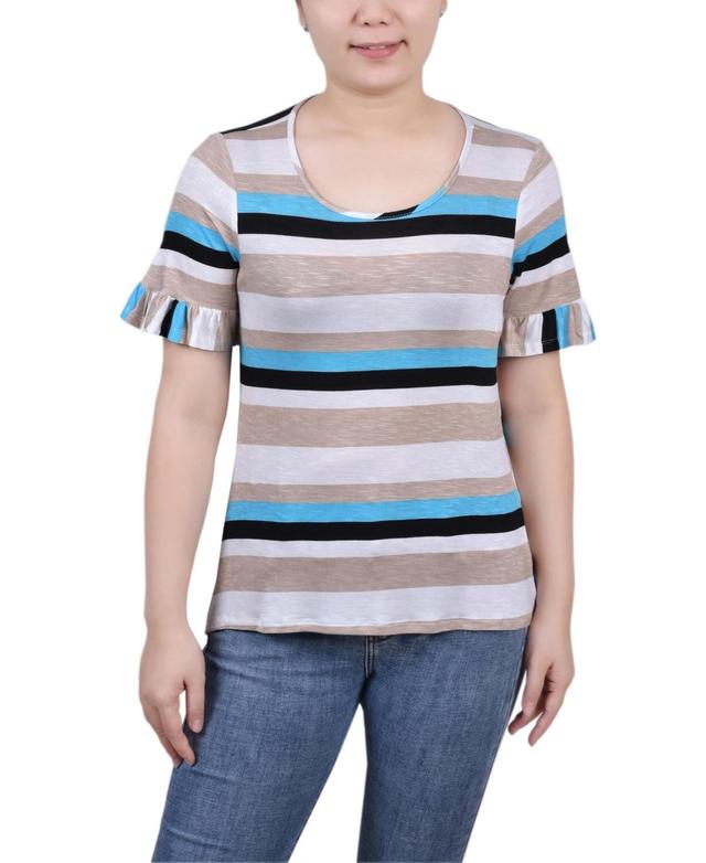 Ny Collection Womens Short Bell Sleeve Top Product Image