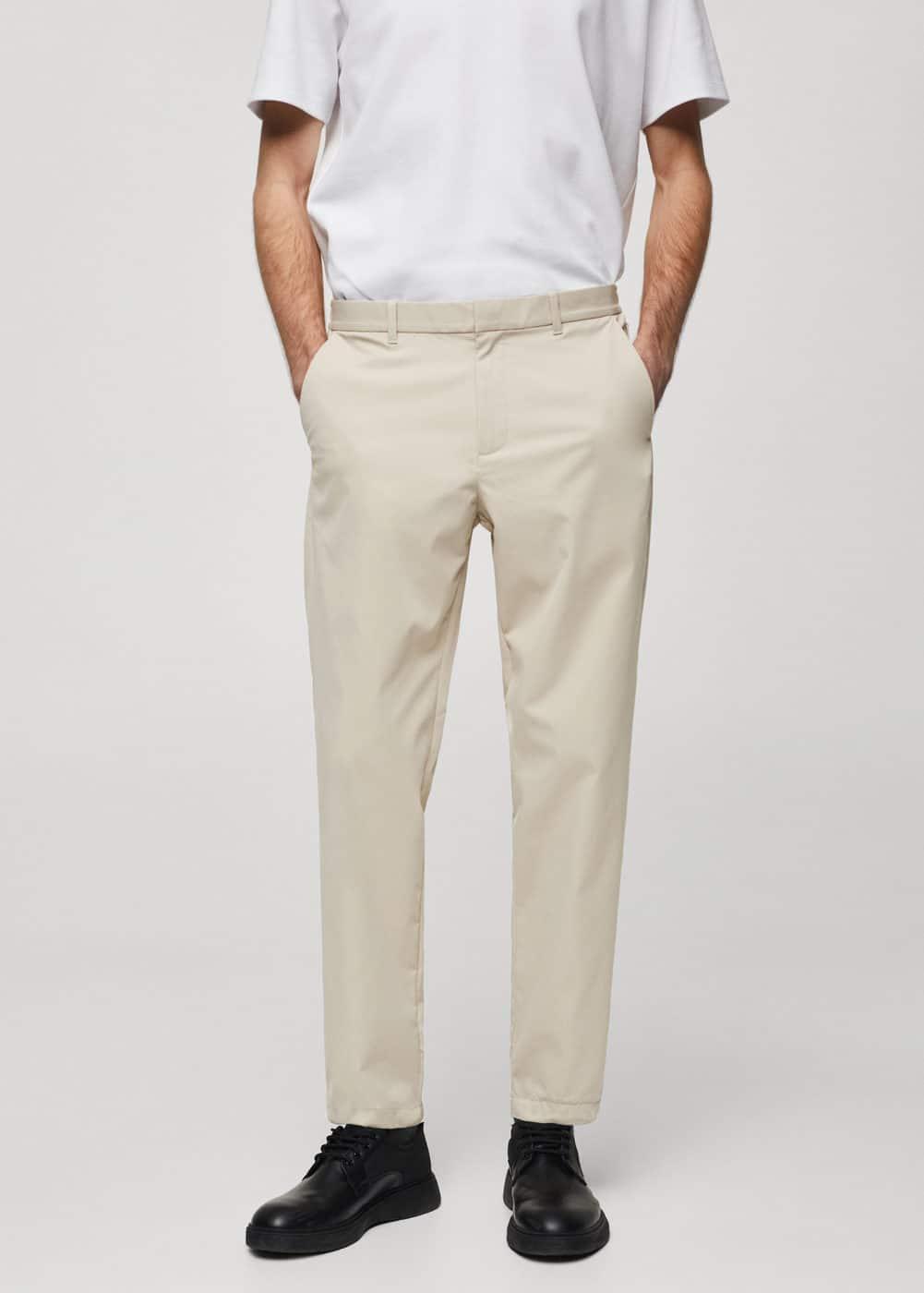 Mango Mens Solotex Slim-Fit Pants Product Image