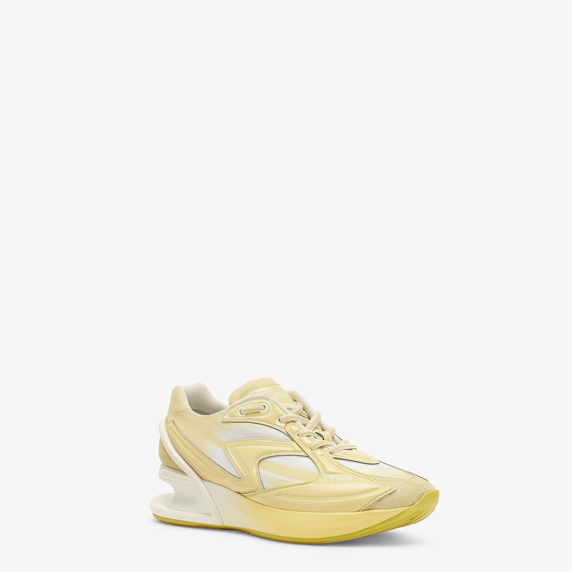 First 1Yellow nylon low tops Product Image