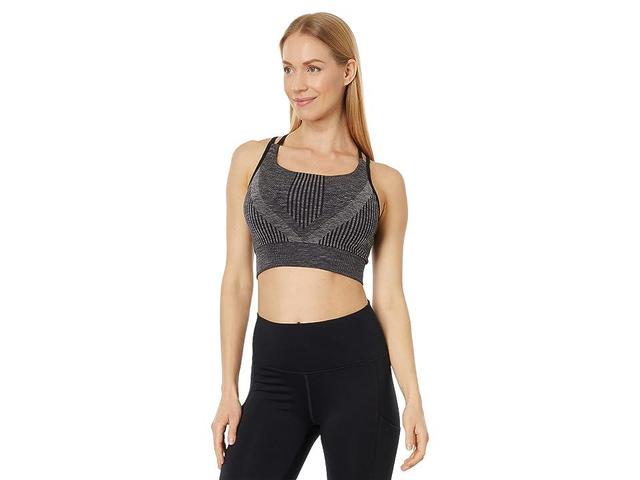 Smartwool Intraknit Strappy Bra (Black Heather 1) Women's Lingerie Product Image