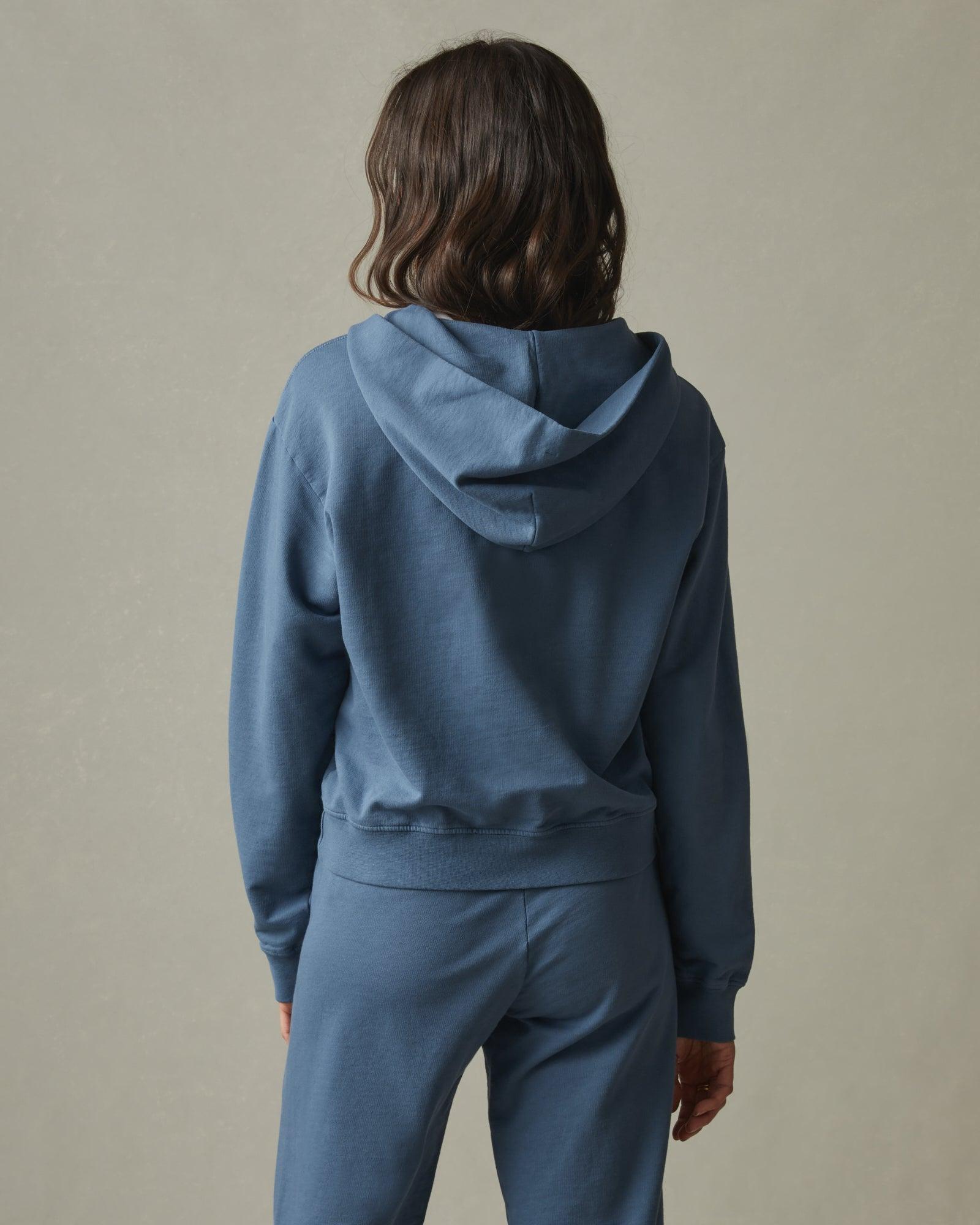 French Terry Half Zip Hoodie - Monsoon Female Product Image