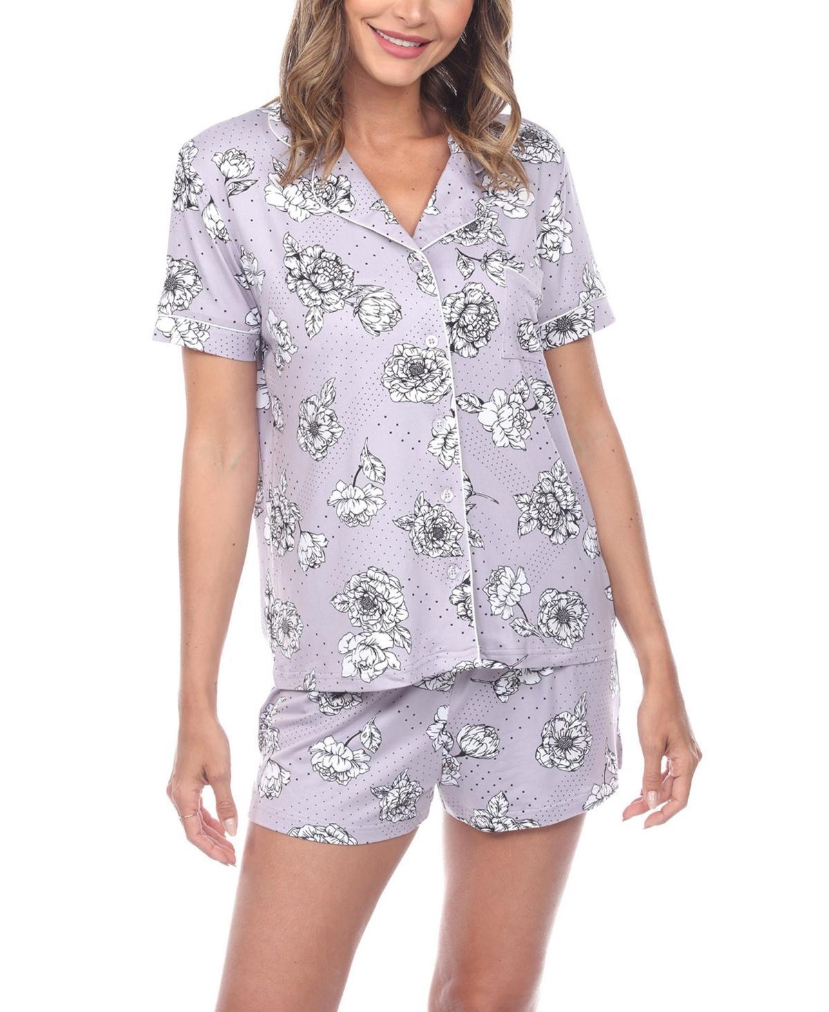 Womens White Mark 2pc. Floral Pajama Set Product Image