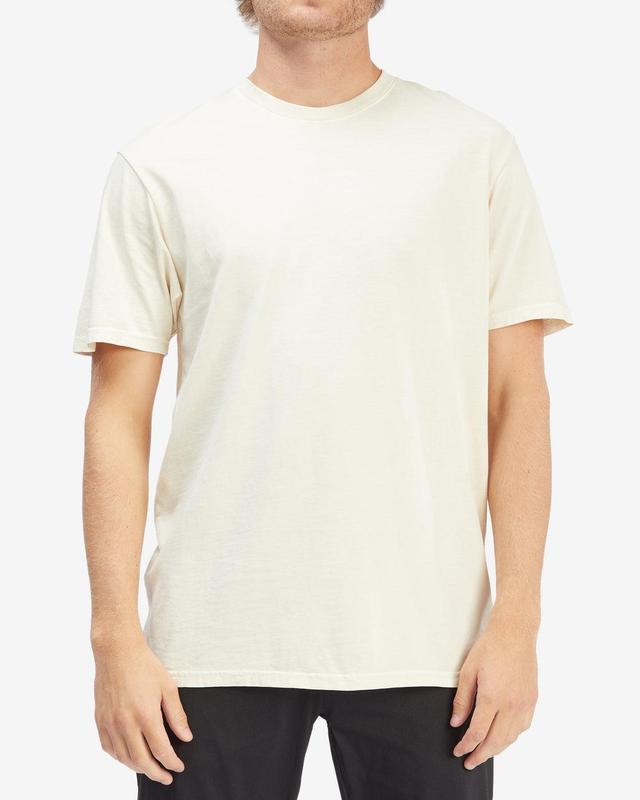 Essential Wave Washed T-Shirt - Bone Male Product Image