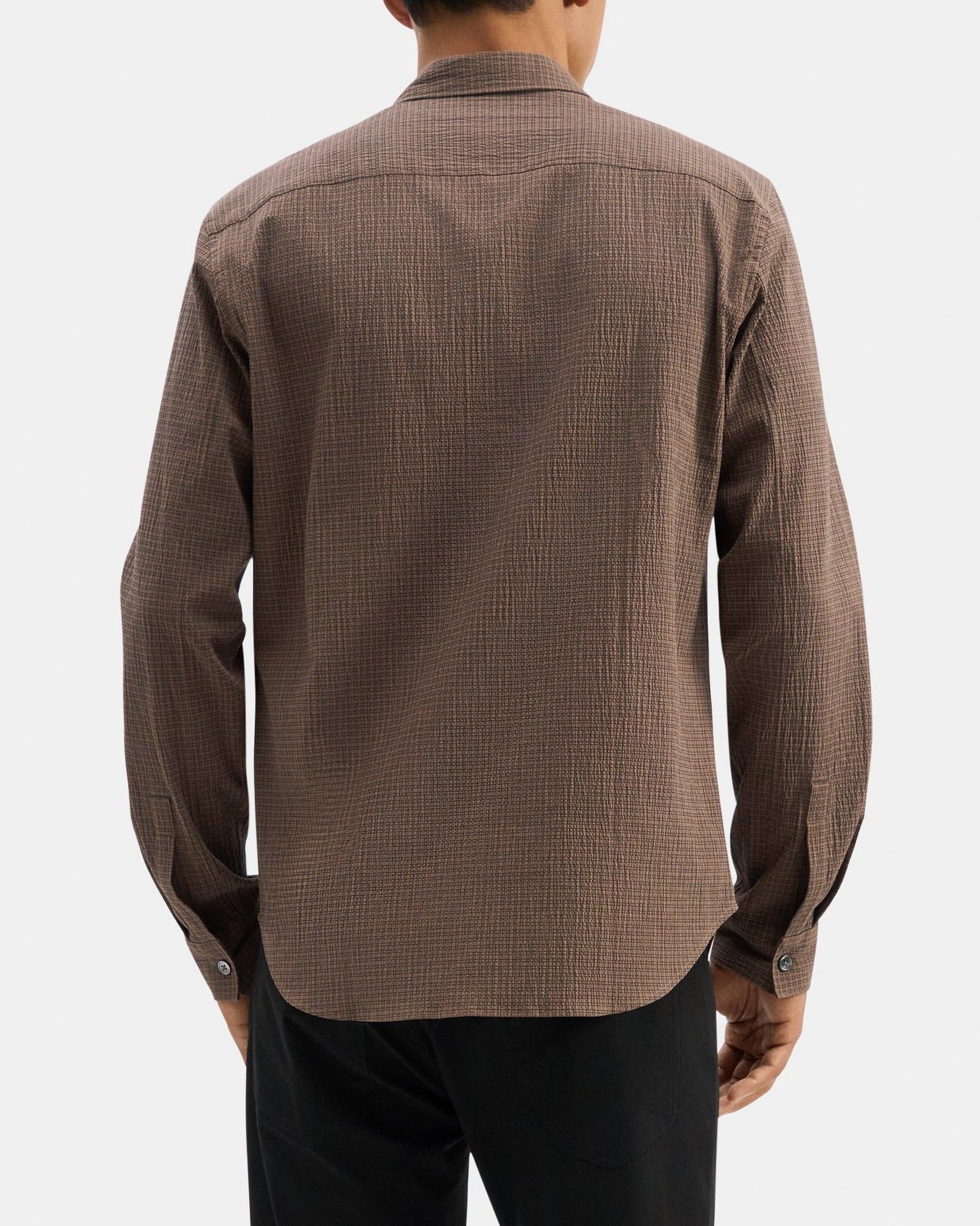 Long-Sleeve Shirt in Seersucker Product Image