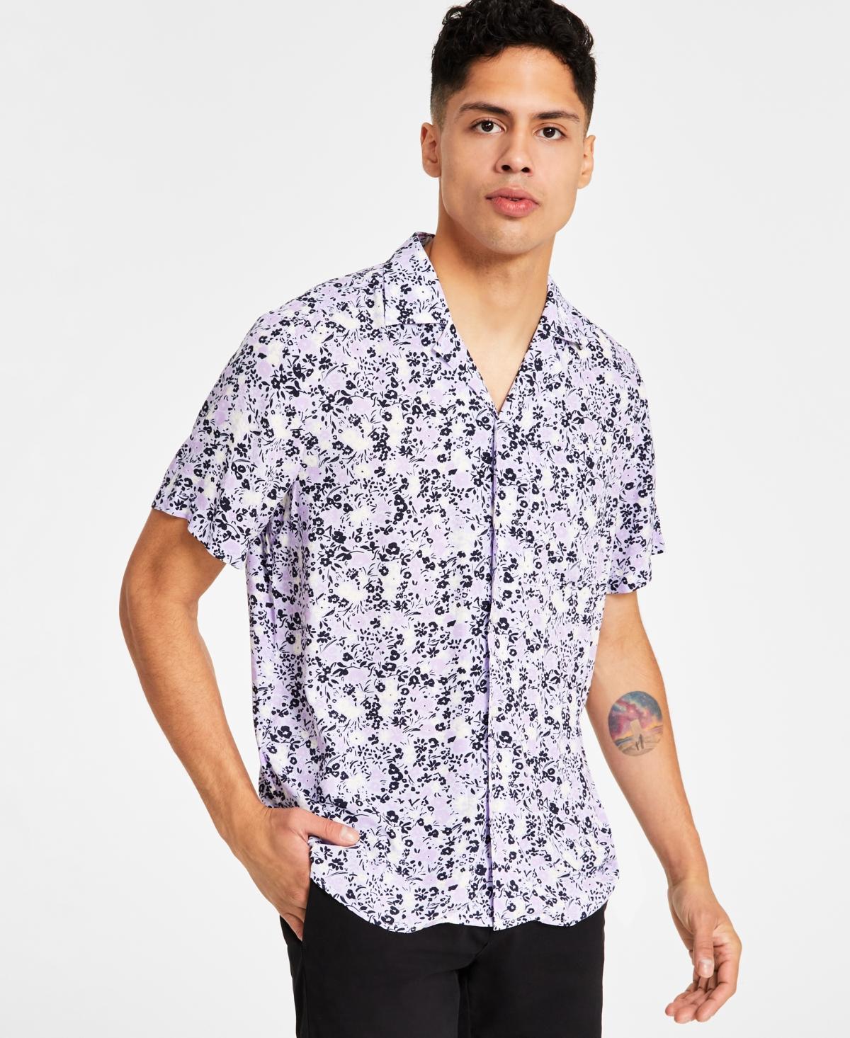 Hugo by Hugo Boss Mens Ellino Floral Shirt - Light Product Image