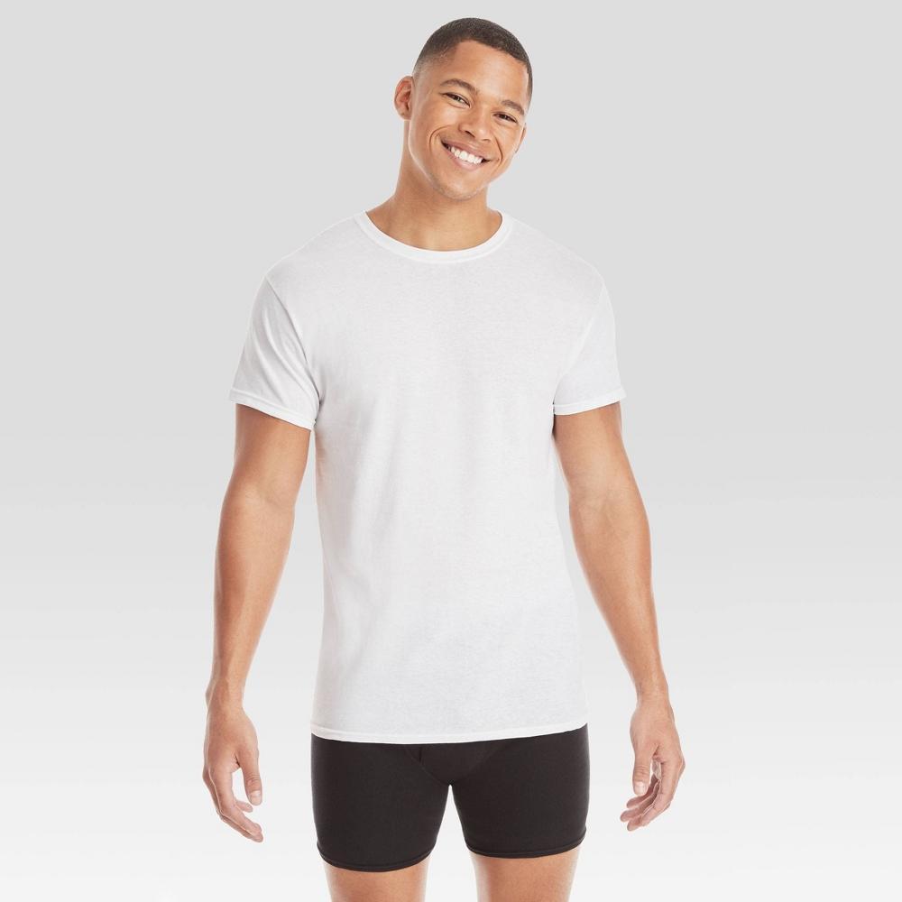 Hanes Mens Moisture-Wicking Crewneck Undershirt 10pk Product Image