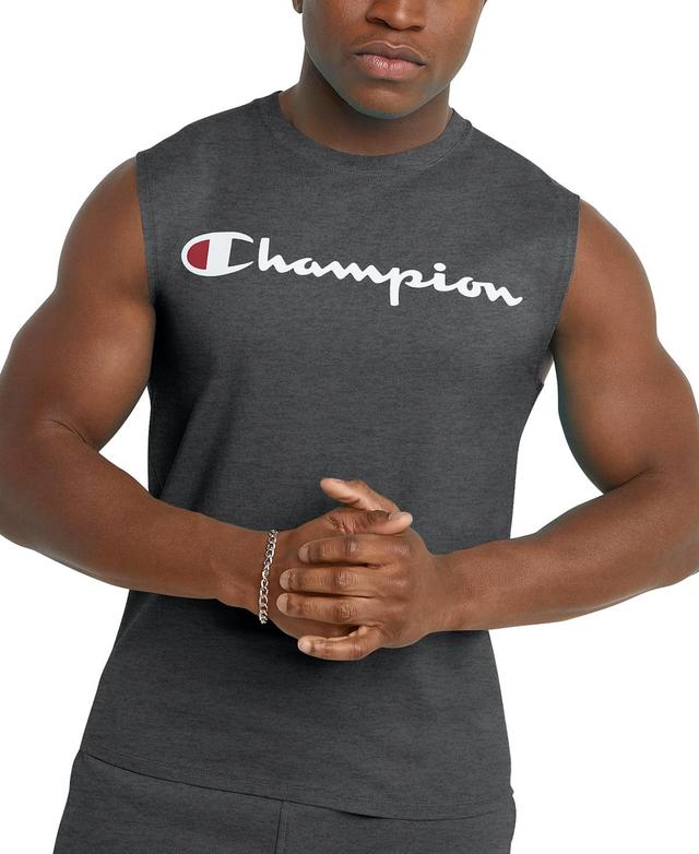 Mens Champion Logo Graphic Muscle Tee Product Image