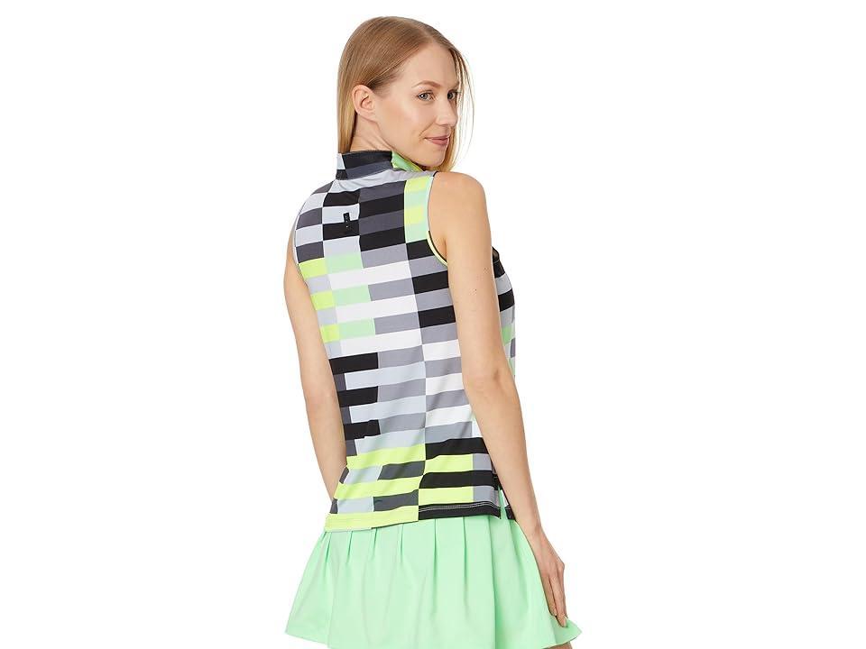 Jamie Sadock Blocks Sleeveless Top (Spearmint) Women's Clothing Product Image